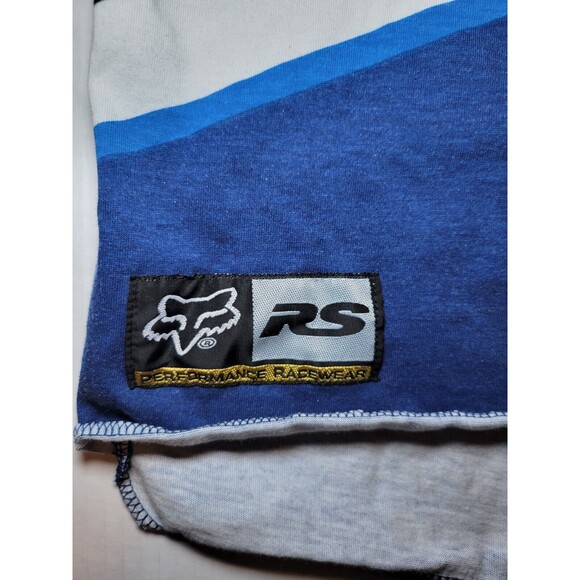 Vintage FOX RS Racing Motocross Dirt Bike 90s Blue Jersey Size Men's XXL Perform - Picture 6 of 9
